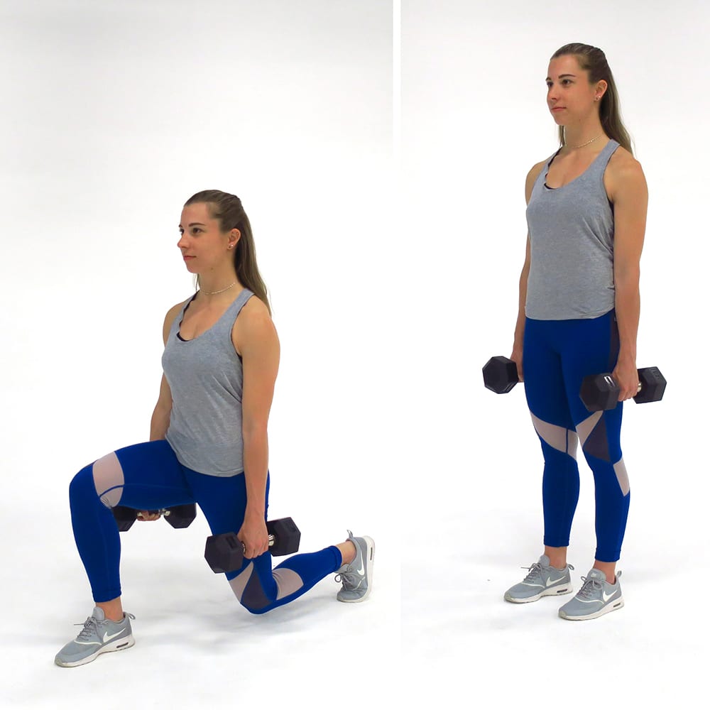 Forward Lunge Reverse Lunge - Lower Body Exercises